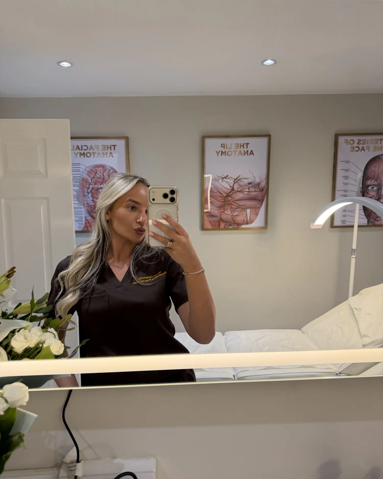 Nurse Charlotte in the Haus of CLB treatment room in Prestwich